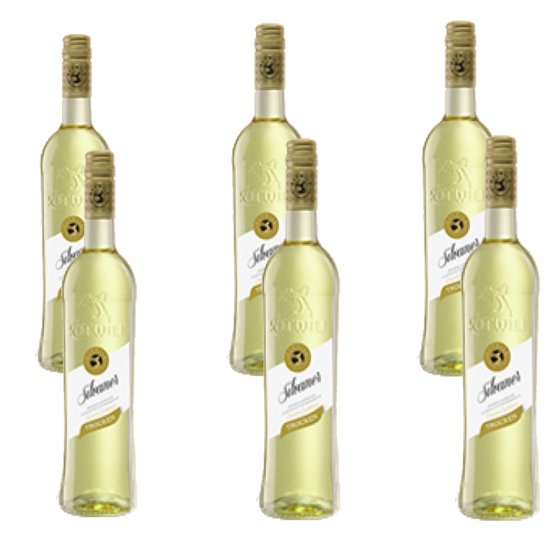 Rotwild Silvaner vollmundiger trockener Weißwein 750ml 6er Pack 