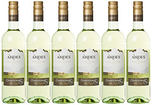 Andes Chardonnay trocken geschmackvoller Weißwein aus Chile 6x750ml 