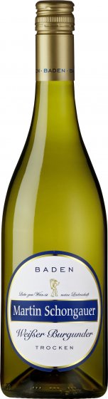 Baden Martin Schongauer Weißer Burgunder Weißwein trocken 750ml 