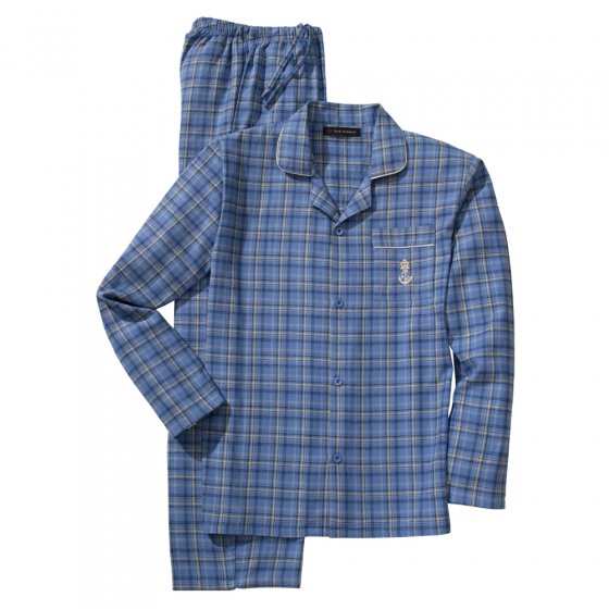 Flanell-Pyjama,hellblau-ka,3XL 3XL | Hellblau-kariert