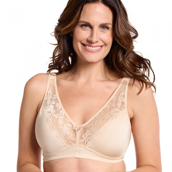 BH ohne Bügel D95 | Beige