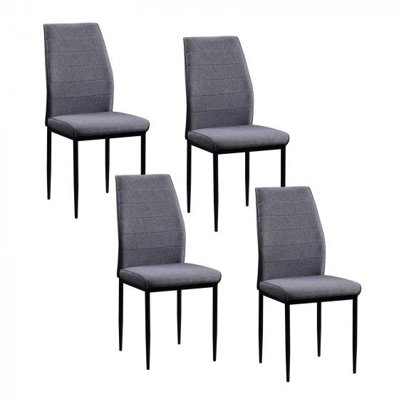 Stuhl Madison Webstoff Grau