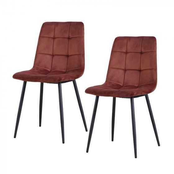 Stuhl Mesa Velvet 2er-Set