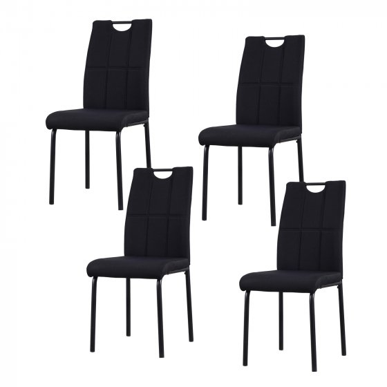 Stuhl Denton 4er-Set Schwarz