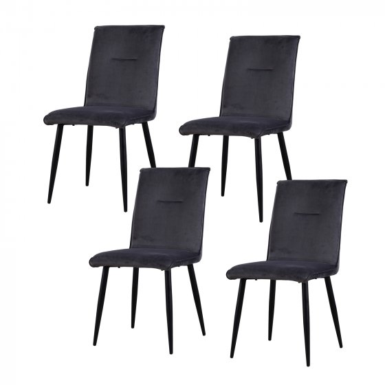 Stuhl Salinas Velvet 4er-Set