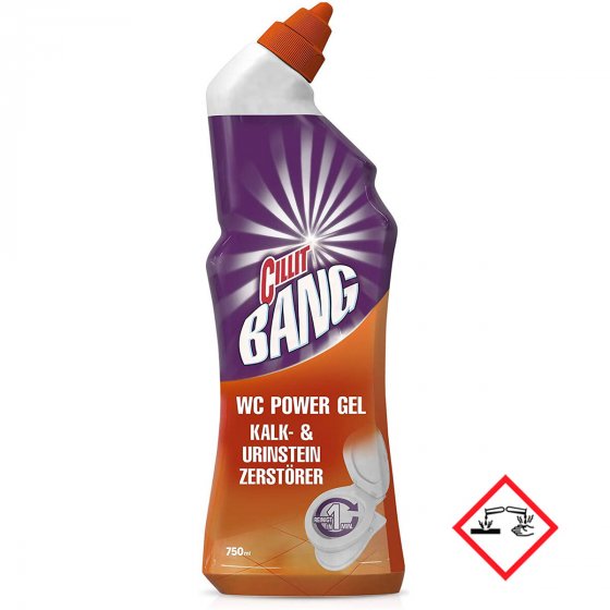 Cillit Bang WC Power Gel für Kalk und Urinstein Zerstörer 750ml 