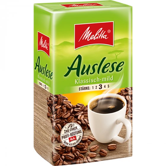 Melitta Auslese Klassisch Mild Filterkaffee weicher Geschmack 500g 