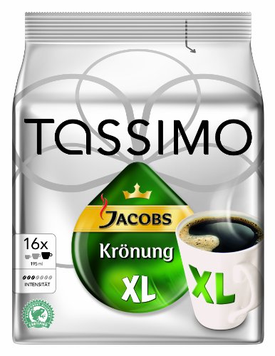 Tassimo Jacobs Krönung XL, 3er Pack (3 x 16 Portionen) 