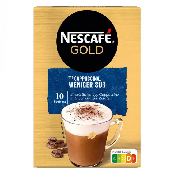 Nescafe Typ Cappuccino Weniger Süß Getränkepulver Löslich 125g 