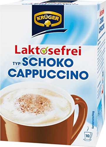 KRÜGER Cappuccino Schoko enthält Koffein Laktosefrei 10x15g 4er Pack 