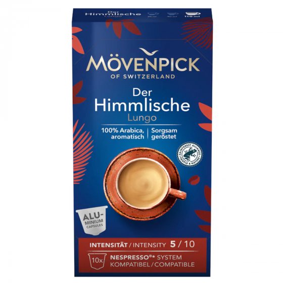 Kaffeekapseln DER HIMMLISCHE LUNGO in Alukapseln von Mövenpick 55g 