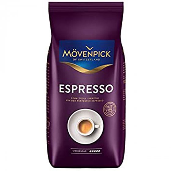 Mövenpick Espresso ganze Bohnen kräftiger Arabica Robusta 1000g 
