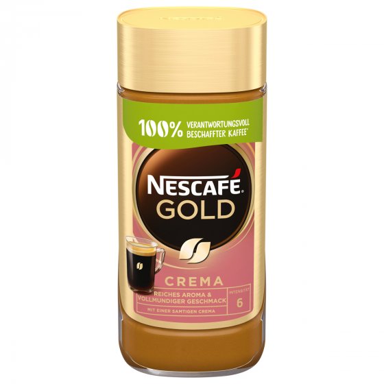Nescafe Gold Crema löslicher Kaffee circa 100 Portionen 200g 