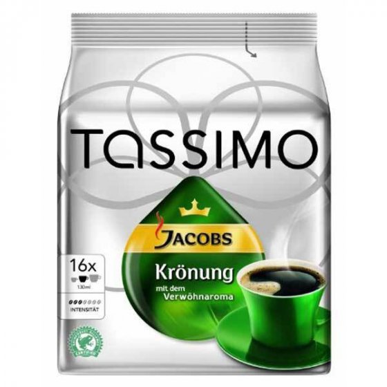 Tassimo Jacobs Krönung gemahlener Röstkaffee 16 Kapseln 104g 