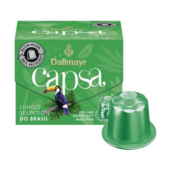 Dallmayr Capsa Lungo Selektion d Oro Brasil Röstkaffee 10 Kapseln 56g 