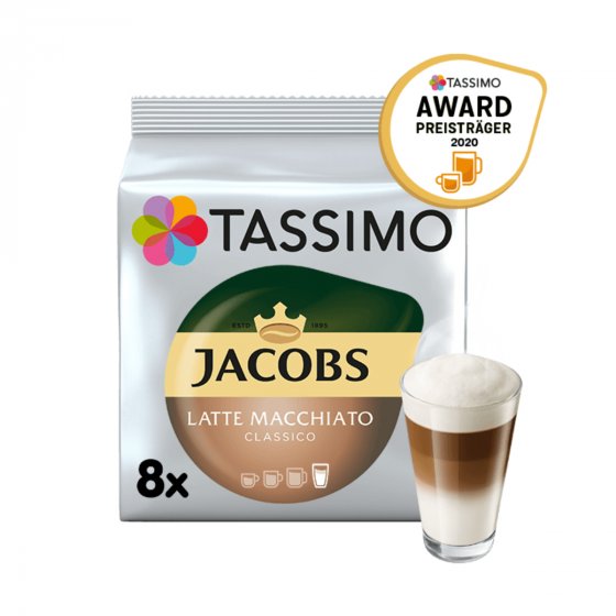Tassimo Jacobs Typ Latte Macchiato Classico für 8 Getränke 264g 