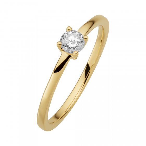 Ring Gold 585 mit einem echten Brilliant 0,25ct. 