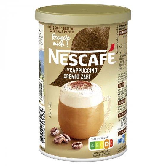 Nescafe Cappuccino cremiger Geschmack mit löslichem Bohnenkaffee 250g 