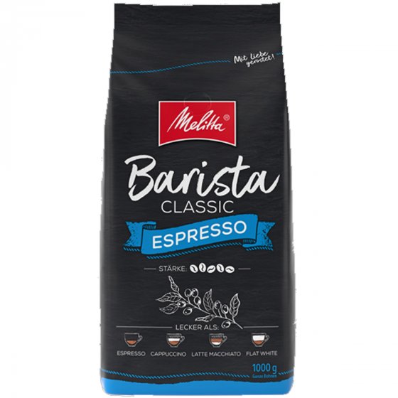 Melitta Barista Espresso Kaffeebohnen Arabica und Robusta Mix 1000g 
