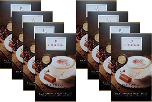 Niederegger Kaffeepulver Nuss Nougat Cappuccino 220g 8er Pack 