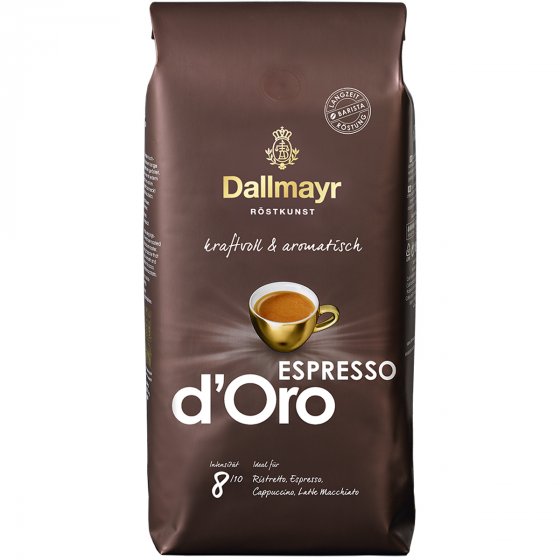 Dallmayr Espresso d Oro Kaffee ganze Bohnen kräftiges Aroma 1000g 