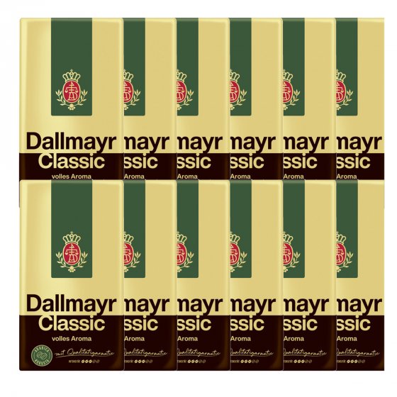 Dallmayr Classic gemahlen kräftiger Spitzenkaffee 500g 12er Pack 
