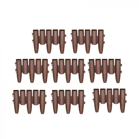 Beeteinfassung Palisade 8-teilig Nessa