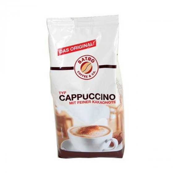 Satro klassischer Cappuccino mit feiner Kakaonote Getränkepulver 500g 