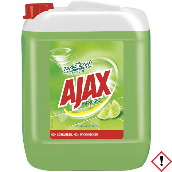 Ajax Allzweckreiniger Duftvariante Citrofrisch mit Turbokraft 10000 ml 
