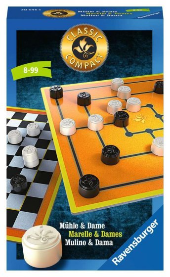 Ravensburger Classic Compact: Mühle und Dame 