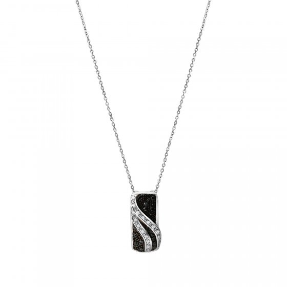 Anhänger mit Kette 925 Silber rhodiniert 