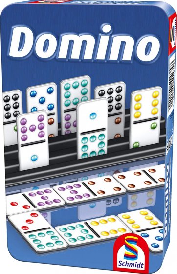Schmidt Spiele Domino Bring Mich mit Spiel in der Metalldose bunt 