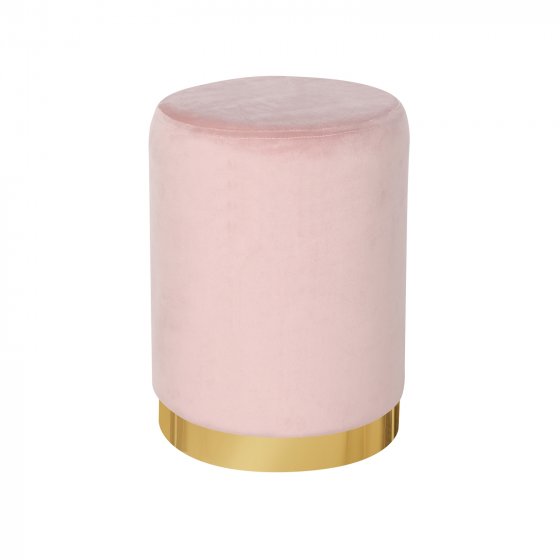 Polsterhocker Ø 32 cm Reese Rosa