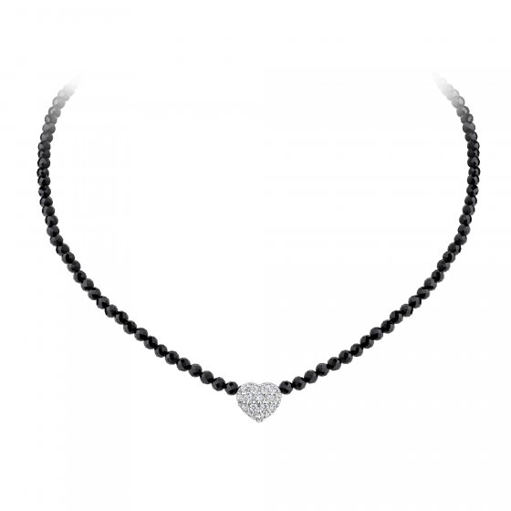 Collier 925 Silber rhodiniert Achat Zirkonia 