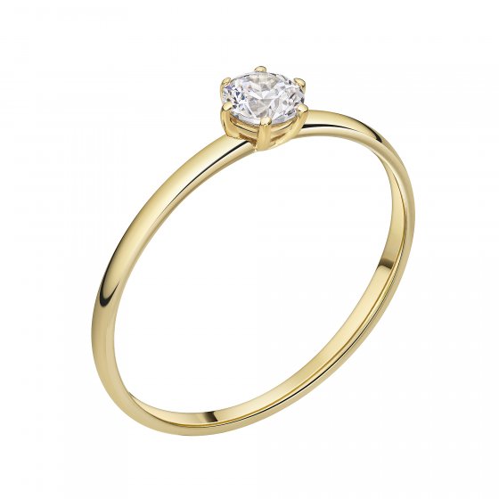 Ring 375/- Gelbgold Zirkonia 