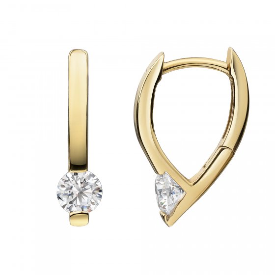 Ohrring 375 Gelbgold Zirkonia 