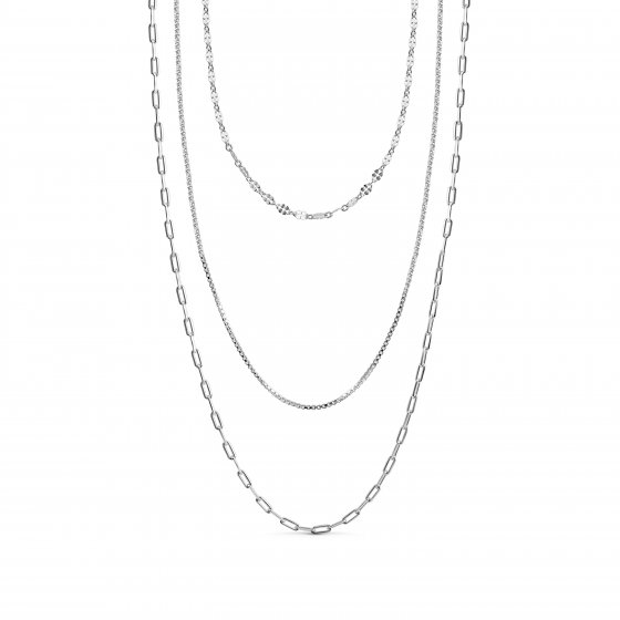 Collier 925 Silber rhodiniert 
