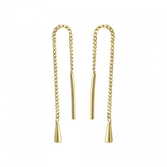 Durchzieh-Ohrring 375 Gelbgold 