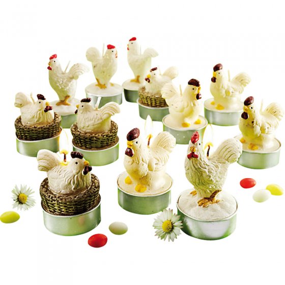 Teelichter „Huhn“ 12er-Set