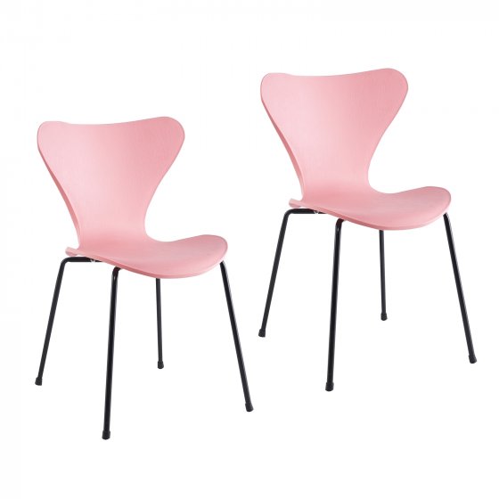 Esszimmerstuhl Rory 2er-Set Rosa