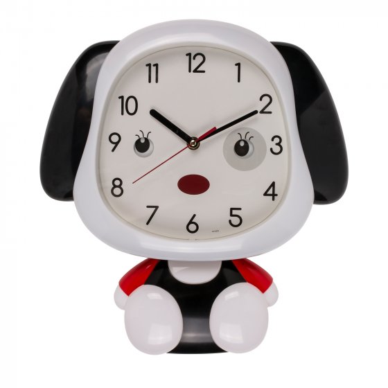 Wanduhr für Kinder Hund