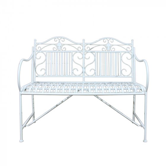 Gartenbank Metall Celia Creme