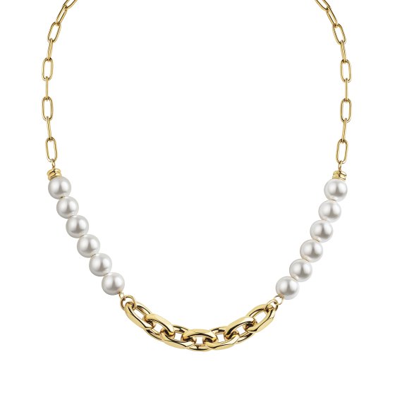 Collier Edelstahl/PVD gelb 