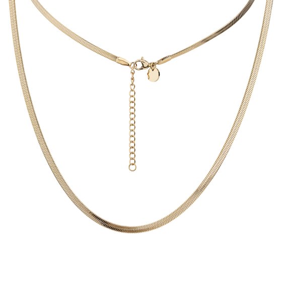 Collier Stahl PVD gelb 50+5cm 