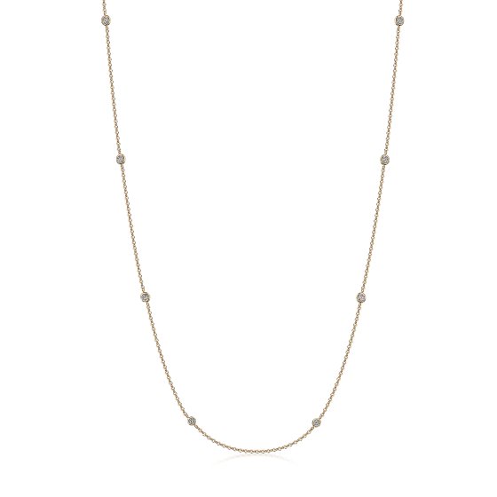 Collier 375/- Gelbgold Zirkonia 
