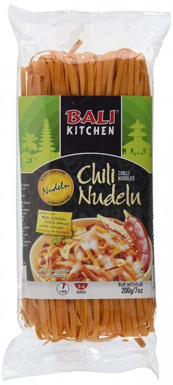Bali Kitchen Chili Nudeln aus Weizenmehl aus Indonesien 200g 