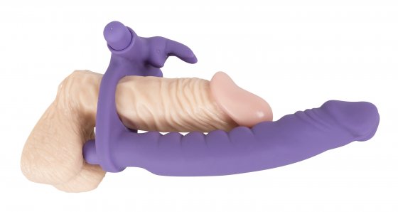 Vibrator mit Penisring Double Delight 