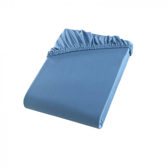 Spannbettlaken Jersey 200 x 200 Mikrofaser Blau