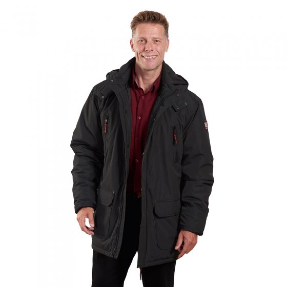 Lange Freizeitjacke"Coastguard 3XL | Schwarz