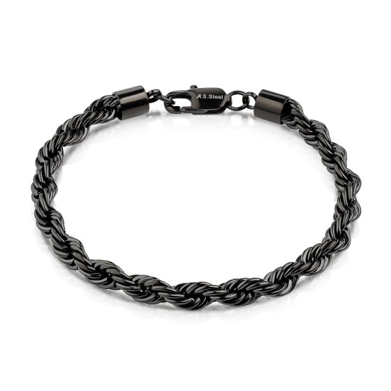 Armband Edelstahl/PVD schwarz 